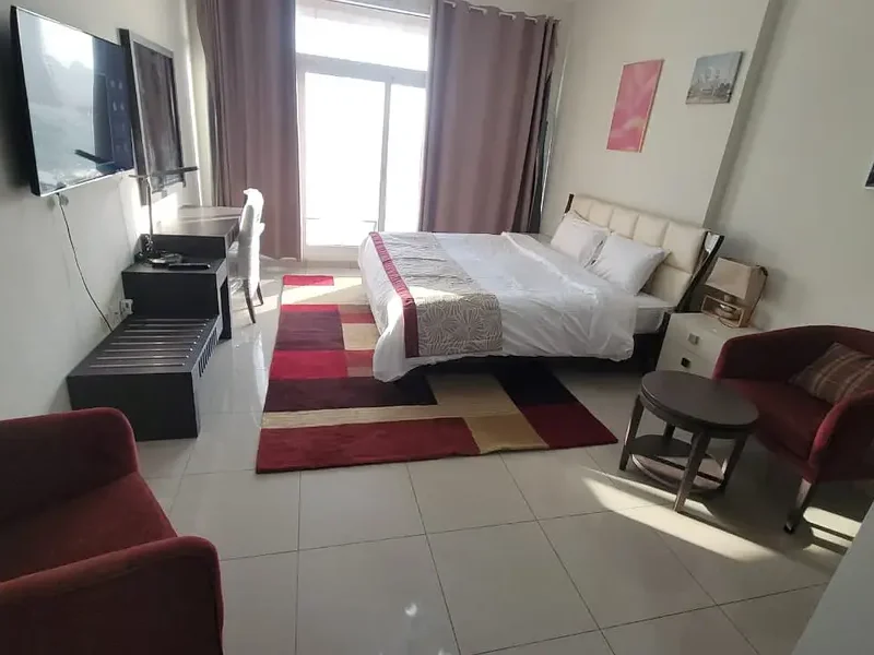AED 5500 P. M. (ALL INCL. ) | FULLY FURNISHED | HIGHER FLOOR | BALCONY I CAR PARK