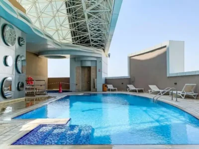 AED 5500 P. M. (ALL INCL. ) | FULLY FURNISHED | HIGHER FLOOR | BALCONY I CAR PARK
