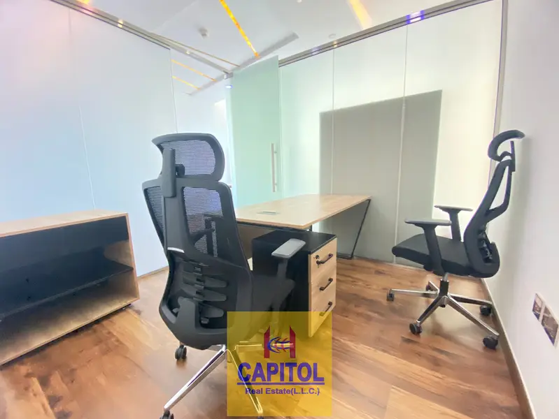 WOW CHEAPEST OFFICE 975 SQFT Fully Fitted and furnished -WITH 3 PARTITION AVAILABLE FOR RENT