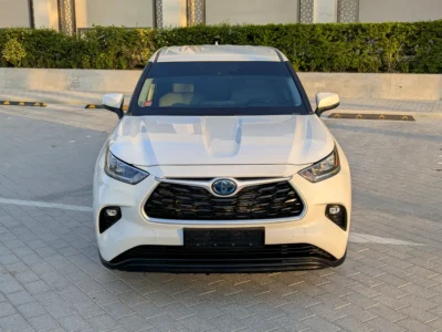 2020 Toyota Highlander GXR 4 Cylinders Hybrid Engine White Grey SUV GCC Specs