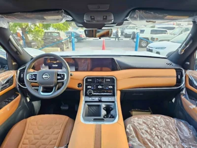 2026 Nissan Patrol SE PLATINUM 3.8-liter V6 Petrol Engine Grey Tan SUV GCC Specs