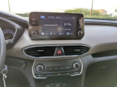 2023 Hyundai Santa Fe Limited 4 Cylinders Petrol Engine White Grey SUV GCC Specs Automatic