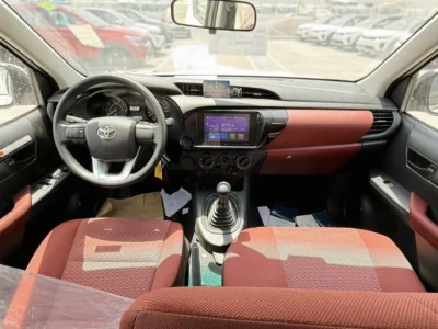 2025 Toyota Hilux 2.4 Litres 4 Cylinders Diesel Engine MT DC 2WD White Red Pickup Truck