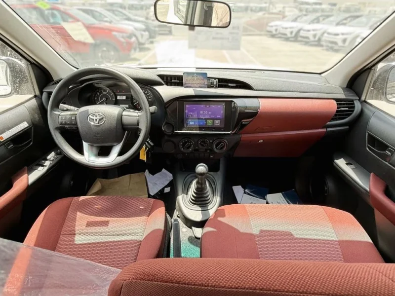 2025 Toyota Hilux 2.4 Litres 4 Cylinders Diesel Engine MT DC 2WD White Red Pickup Truck