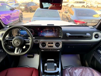 2025 Mercedes-Benz G-Class G 63 AMG 4.0 Litres V8 Petrol Engine White Red SUV Korean Specs
