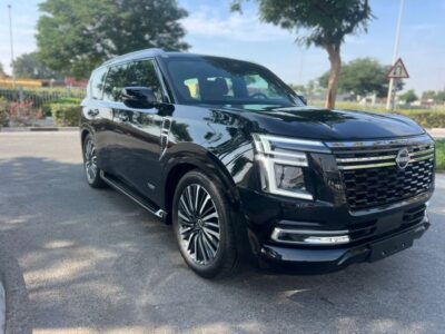 2026 Nissan Patrol LE PLATINUM 3.5-liter V6 Twin Turbo Black Red SUV GCC Specs