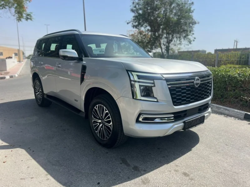 2026 NISSAN PATROL LE TITANIUM+ 3.5L V6 Twin Turbo Petrol Engine Silver Tan SUV GCC Specs