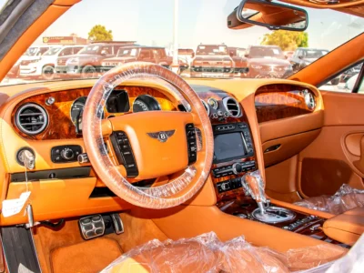 2007 Bentley Continental GT 12 Cylinders Petrol Engine White Tan Coupe GCC Specs