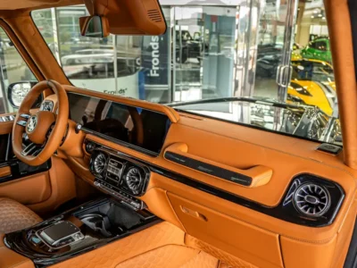 2025 Mercedes-Benz G-Class Brabus G800 V8 Biturbo Petrol Engine Green Orange SUV