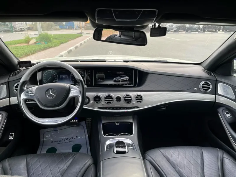 2015 Mercedes-Benz S-Class S 550 8 Cylinders Petrol Engine White Black Sedan PREMIUM EDITION