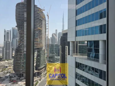 Panoramic Breathtaking Views: Vacant Now High floor Grade A Tower: Ready-to-Move-In Furnished Office