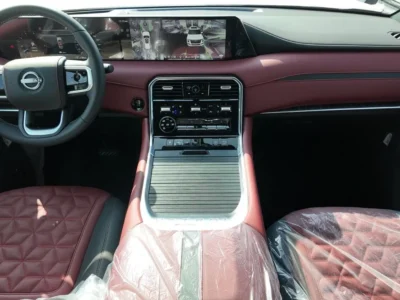 2026 Nissan Patrol LE Platinum 3.5 Litres V6 Petrol Engine Grey Red SUV Full Option GCC Specs