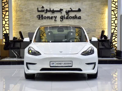 2021 Tesla Model 3 Standard Plus Electric Vehicle White Sedan American Specs 350 - 450 KM Range