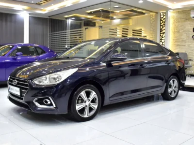 2020 Hyundai Accent GLS 4 Cylinders Petrol Engine Blue Black Sedan GCC Specs Automatic