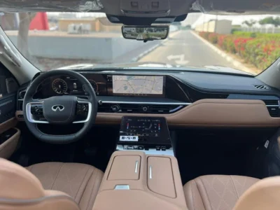 2026 Infiniti QX80 SENSORY BENCH CHAIRS 3.5 Litres 6 Cylinders Petrol Engine Black Tan SUV