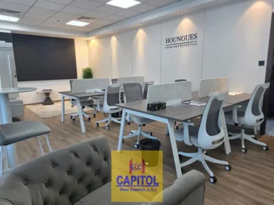 1,128 sqft FULLY FURNISHED OFFICE WITH 4 GLASS PARTITION AVAILABLE FOR RENT IN BUSINESS BAY (BK)