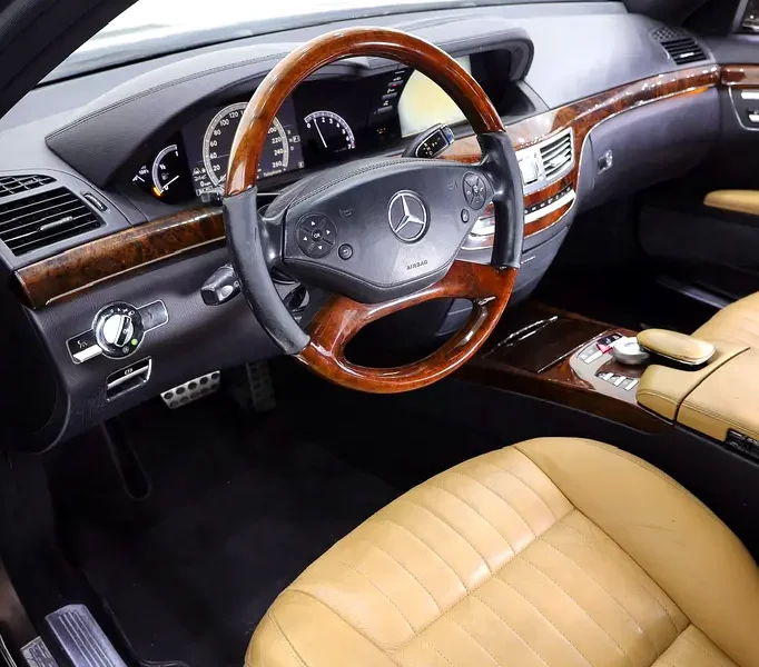 2011 Mercedes-Benz S-Class S 500 8 Cylinders Petrol Engine Brown tan Sedan GCC Specs FULLY LOADED