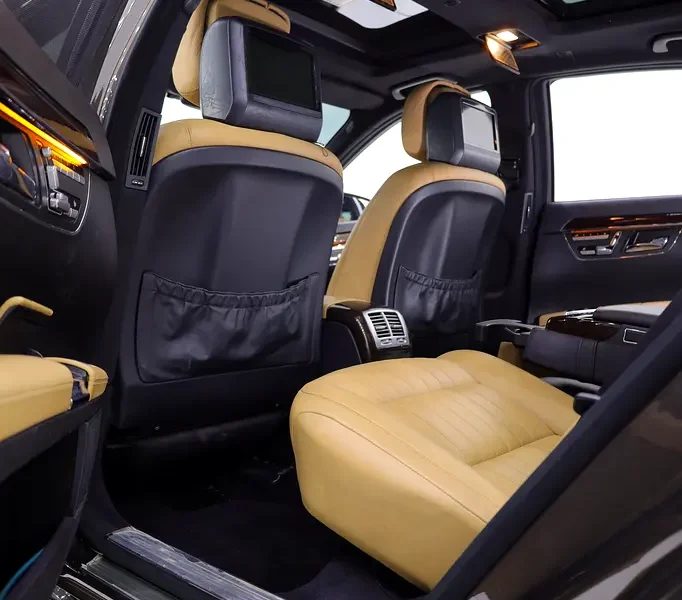 2011 Mercedes-Benz S-Class S 500 8 Cylinders Petrol Engine Brown tan Sedan GCC Specs FULLY LOADED
