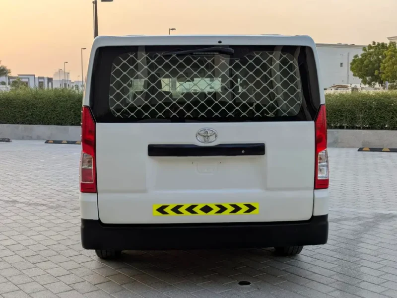 2022 Toyota Hiace Panel 4 Cylinders Petrol Engine White Grey Van Manual Fully Maintained GCC