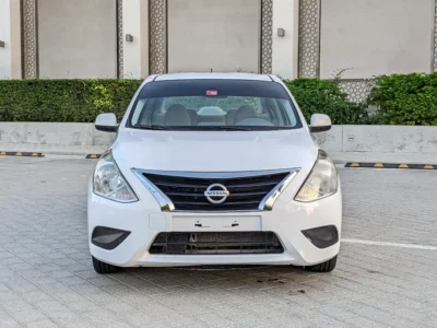 2018 Nissan Sunny EX Super Saloon 4 Cylinders Petrol Engine White Beige Family Sedan GCC Specs