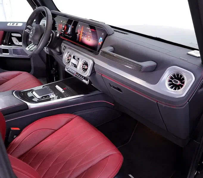2026 Mercedes-Benz G-Class G 63 AMG 4.0L V8 Biturbo Engine Black Maroon SUV CARBON INTERIOR