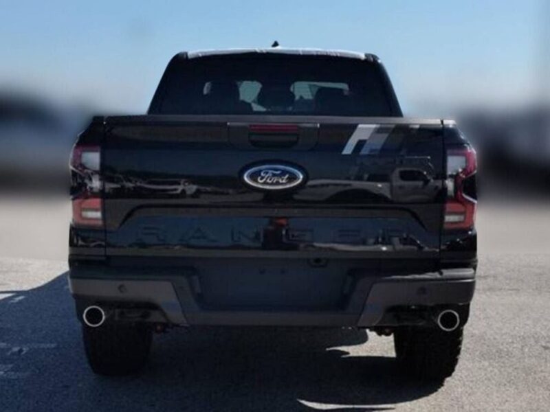 2026 Ford Ranger Raptor 3.0-liter twin-turbocharged EcoBoost V6 Engine Black Pickup Truck