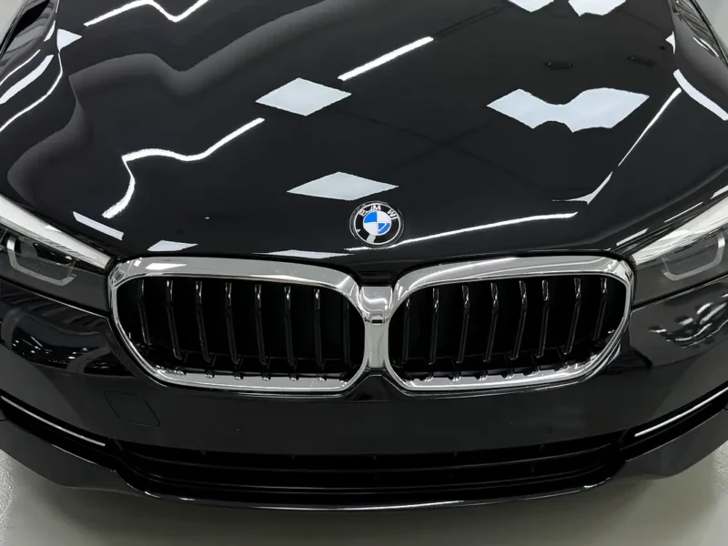 2021 BMW 5-Series 520i Exclusive 4 Cylinders Petrol Engine Black Brown Sedan GCC Specs