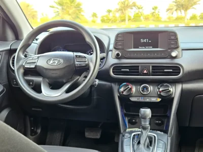2019 Hyundai Kona Smart 4 Cylinders Petrol Engine Blue Grey Crossover GCC Specs Neat and Clean
