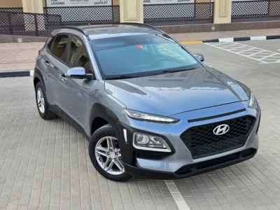 2019 Hyundai Kona Smart 4 Cylinders Petrol Engine Blue Grey Crossover GCC Specs Neat and Clean