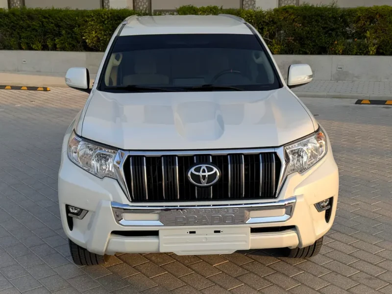 2021 Toyota Prado EXR 4.0 Litres 6 Cylinders Petrol Engine White Beige SUV GCC Specs