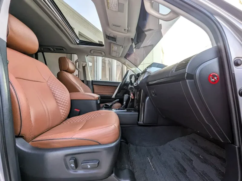 2016 Toyota Prado VXR 2.7 Litres 4 Cylinders Petrol Engine Silver Beige SUV GCC Specs Excellent Condition