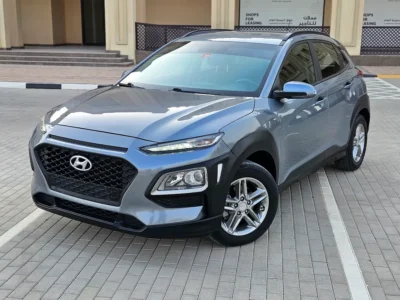 2019 Hyundai Kona Smart 4 Cylinders Petrol Engine Blue Grey Crossover GCC Specs Neat and Clean