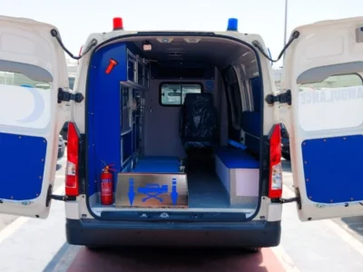 2026 Toyota Hiace GL 3.5 Litres 6 Cylinders Petrol Engine White Blue Ambulance Van GCC Specs