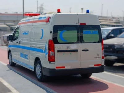2026 Toyota Hiace GL 3.5 Litres 6 Cylinders Petrol Engine White Blue Ambulance Van GCC Specs
