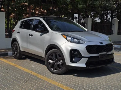 2022 Kia Sportage Sport Version 2.5L 4 Cylinders Petrol Engine Silver Beige SUV American Specs