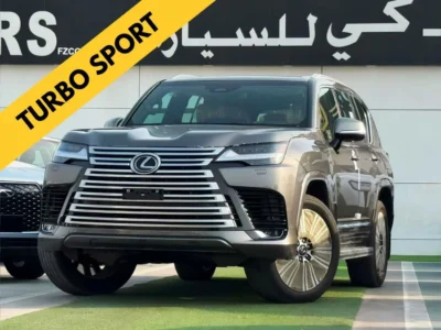 2025 Lexus LX600 SIGNATURE TURBO SPORT 3.5 Litres V6 PETROL Engine Grey Tan SUV GCC Specs
