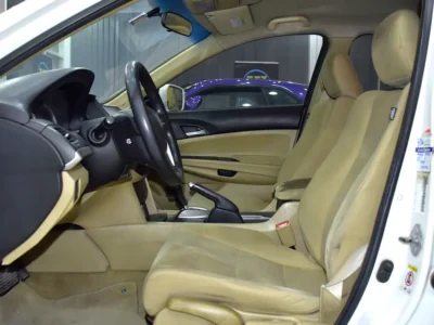 2012 Honda Accord EX 4 Cylinders Petrol Engine White Beige Sedan GCC Specs Automatic