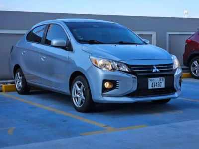 2021 Mitsubishi Mirage G4 1.2 Litres V4 Petrol Engine Silver Grey Sedan American Specs