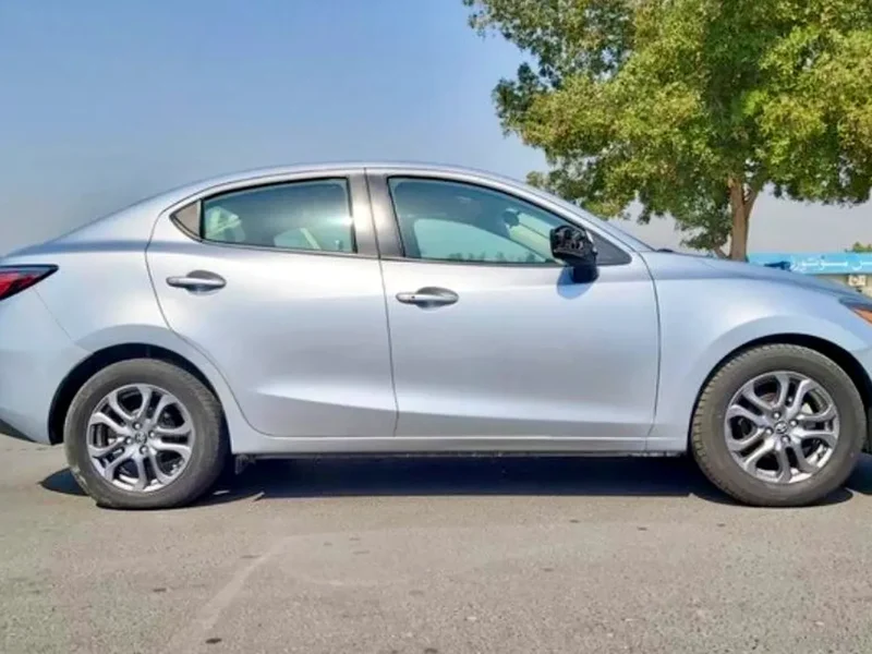2019 Toyota Yaris 4 Cylinders Petrol Engine Silver Black Sedan Automatic Great Condition