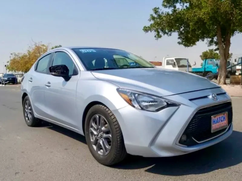 2019 Toyota Yaris 4 Cylinders Petrol Engine Silver Black Sedan Automatic Great Condition