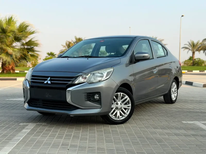 2021 Mitsubishi Attrage GLX Medium Line 3 Cylinders Petrol Engine Grey White Sedan GCC Specs