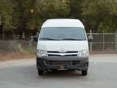 2012 Toyota Hiace GL High Roof 2.7 Litres 4 Cylinders Petrol Engine White Grey Panel Van GCC