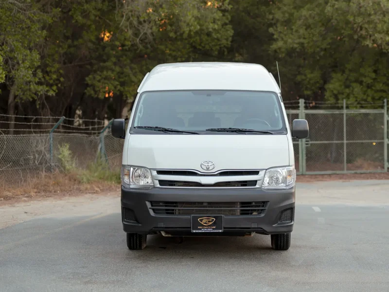 2012 Toyota Hiace GL High Roof 2.7 Litres 4 Cylinders Petrol Engine White Grey Panel Van GCC
