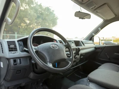 2012 Toyota Hiace GL High Roof 2.7 Litres 4 Cylinders Petrol Engine White Grey Panel Van GCC