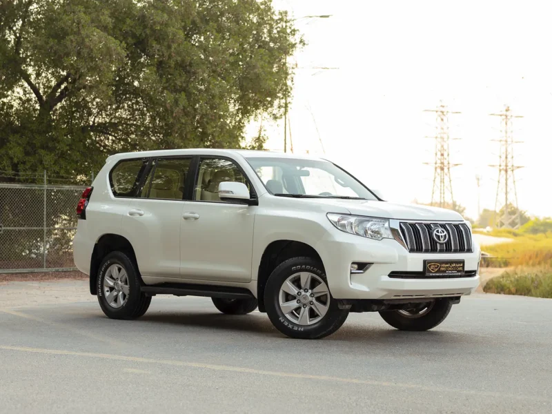 2022 Toyota Prado EXR 4.0 Litres 6 Cylinders Petrol Engine White Beige SUV GCC Specs 4WD