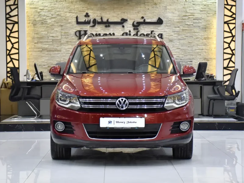 2020 Volkswagen Tiguan SEL 4 Cylinders Petrol Engine Red Beige Crossover GCC Specs Automatic