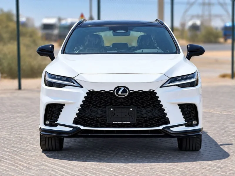 2026 Lexus RX500h F SPORT PERFORMANCE Automatic 2.4L 4 Cylinders Hybrid Engine White Red SUV
