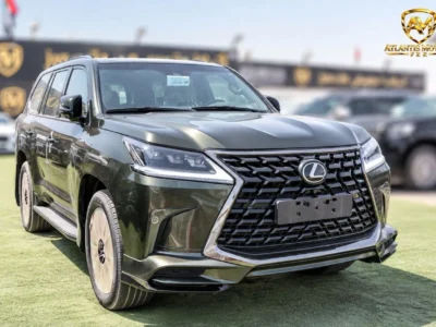 2021 Lexus LX570 SIGNATURE BLACK EDITION 5.7 Liters 8 Cylinders Petrol Engine Green Tan SUV