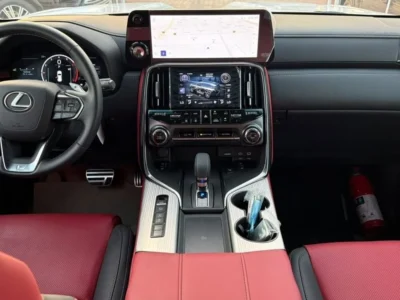 2026 Lexus LX700h F SPORT 3.5 Litres 6 Cylinders Hybrid Engine White Red SUV GCC Specs