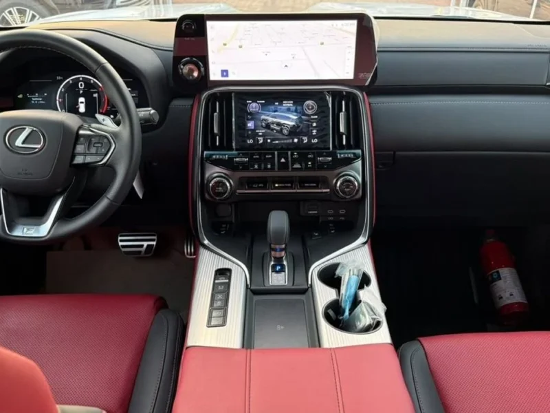 2026 Lexus LX700h F SPORT 3.5 Litres 6 Cylinders Hybrid Engine White Red SUV GCC Specs